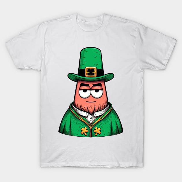 Saint Patrick Star T-Shirt by Mr.PopArts